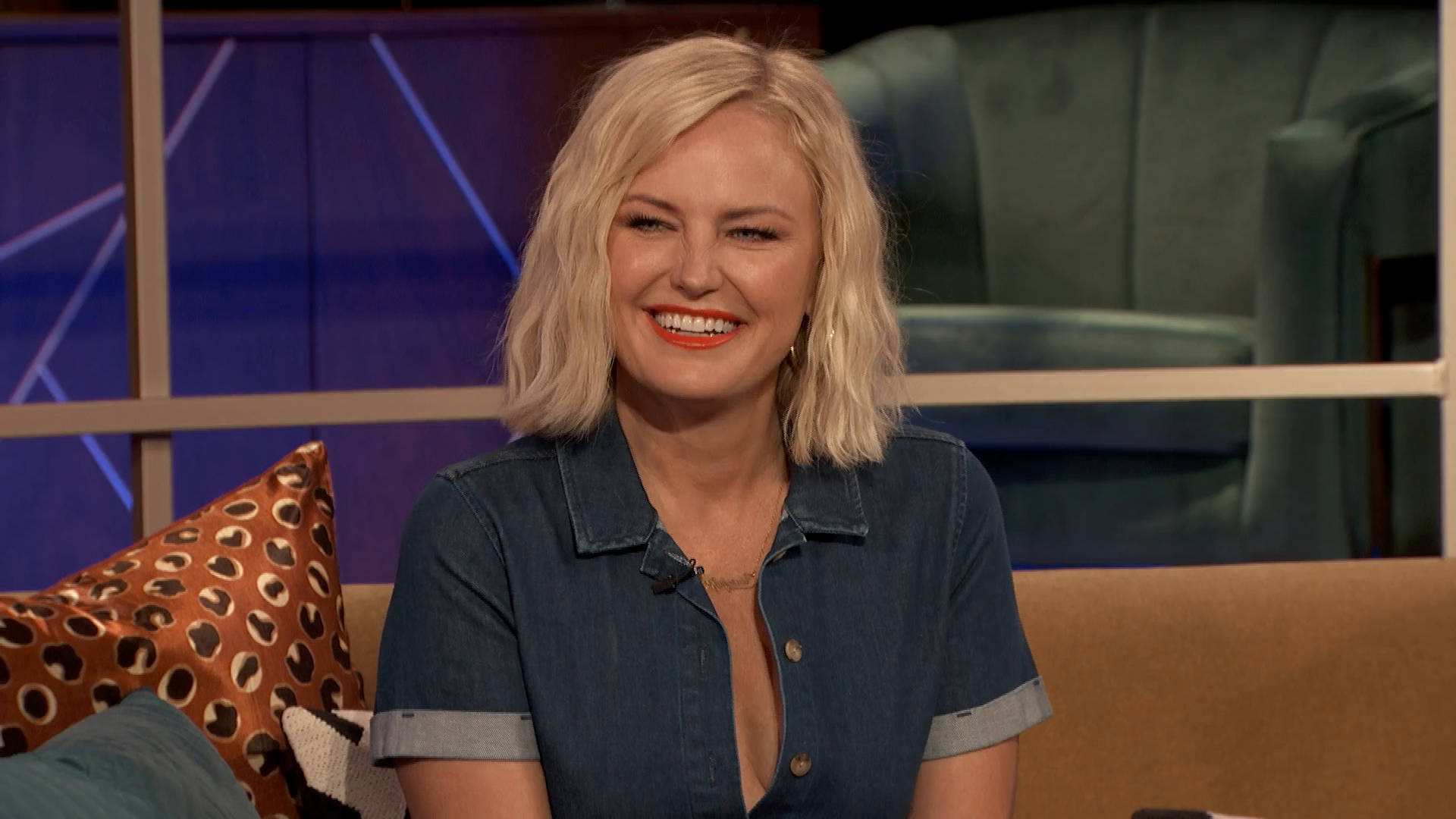 Malin Akerman In A Studio Background