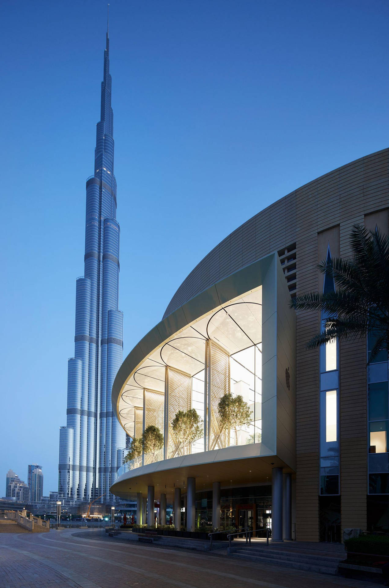 Mall Apple Dubai Shopping Center Background