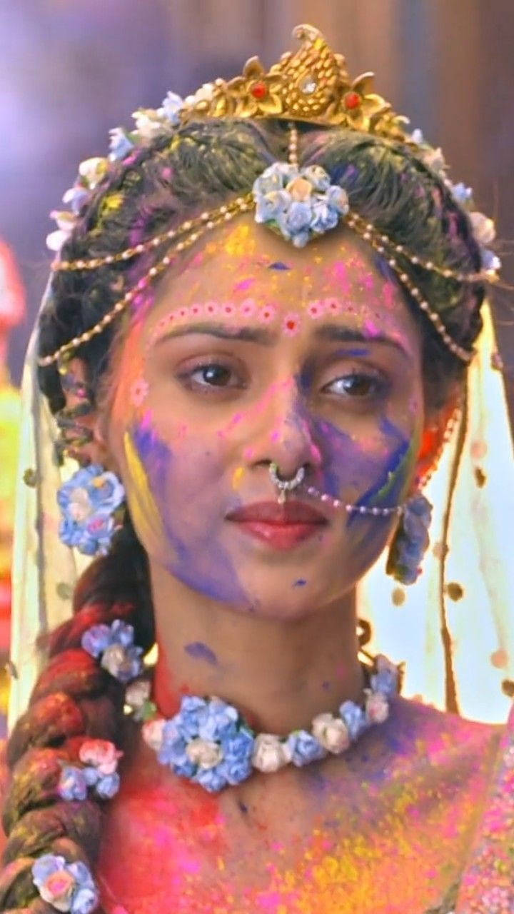 Mallika Singh Facepaint Sad Background