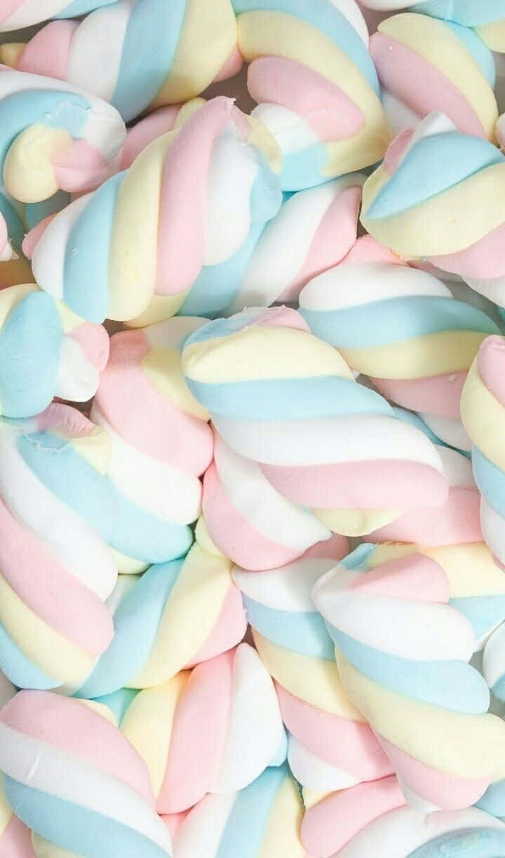 Mallows Candy Aesthetic Background