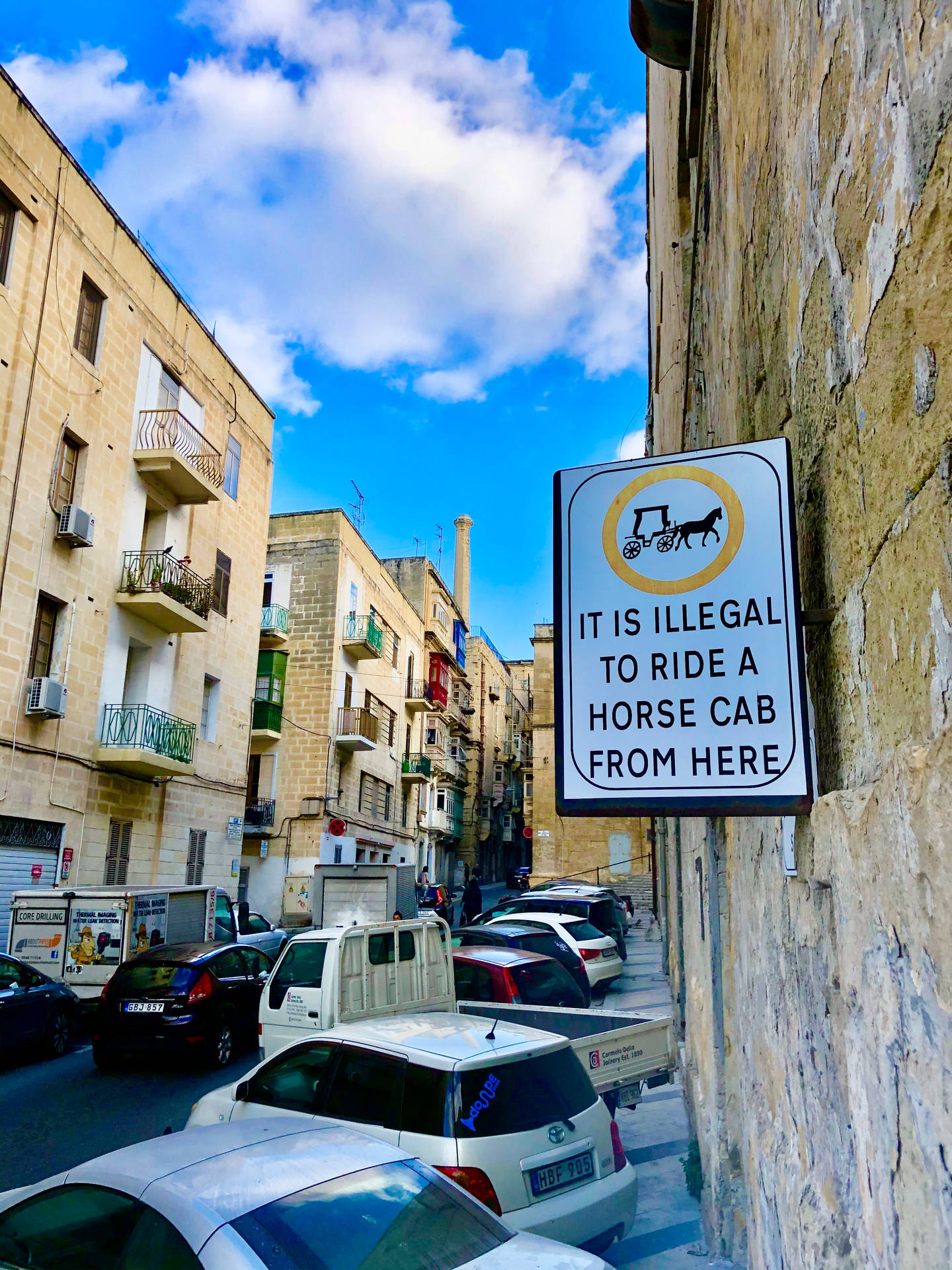 Malta Busy Road Background