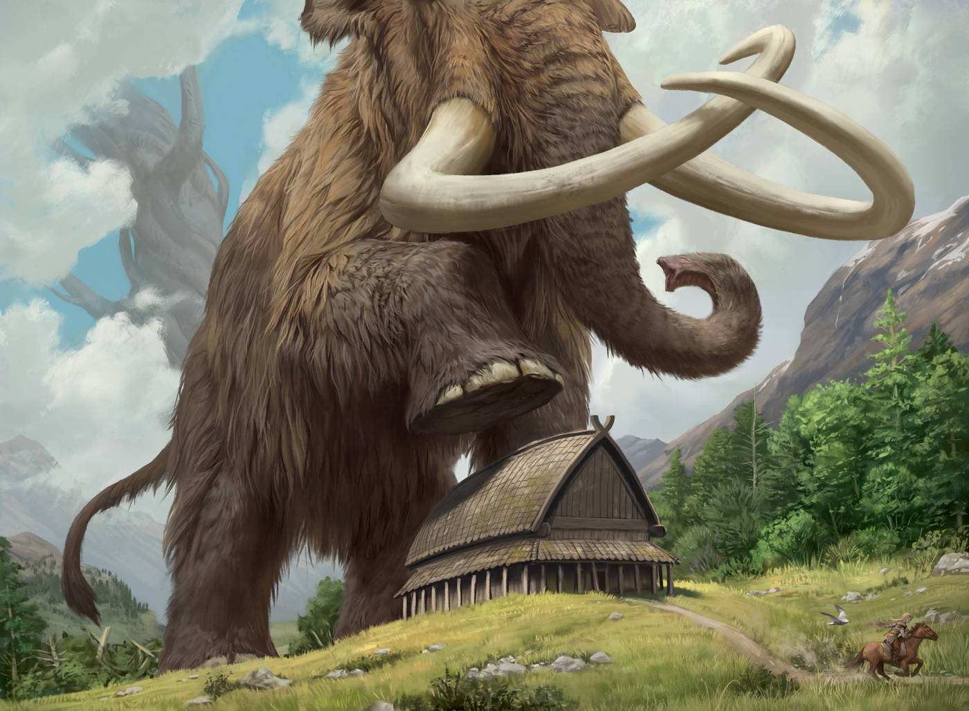 Mammoth Crushing Barn Background