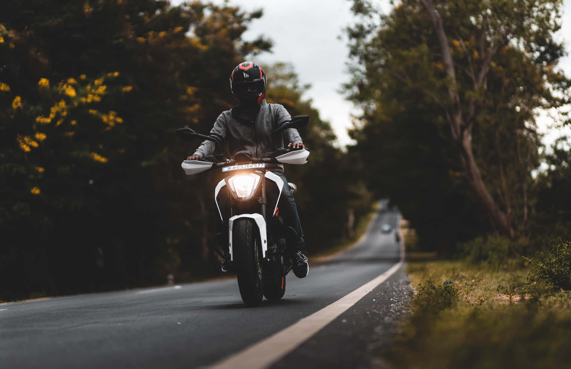 Man Driving Motorcycle [wallpaper] Background