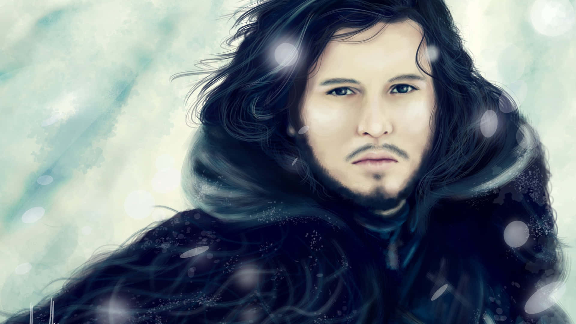 Man Face Jon Snow Illustration