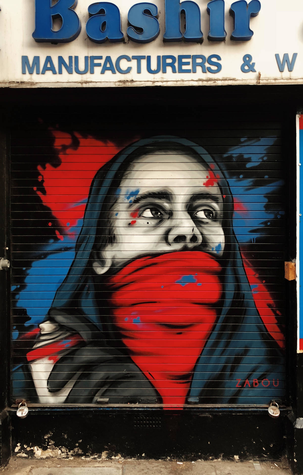 Man Hoodie Mask Street Art Background
