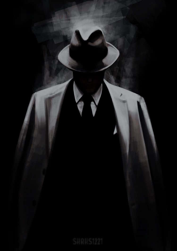 Man In Suit Mafia Iphone Background