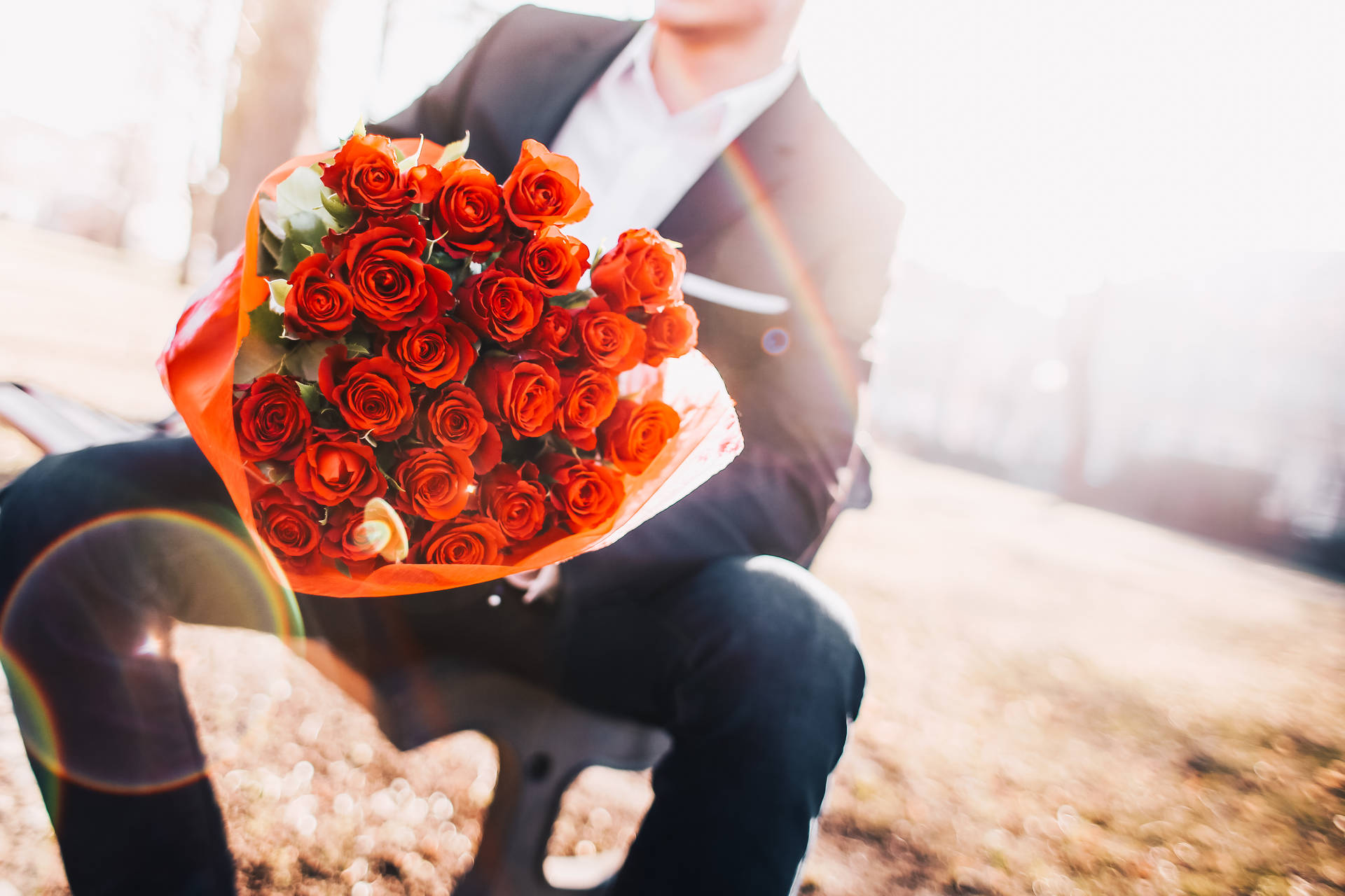 Man In Tuxedo Rose Aesthetic Phone