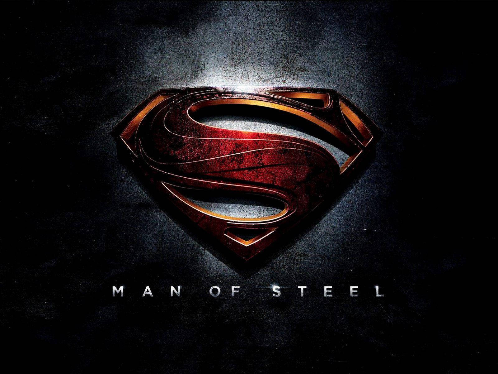 Man Of Steel Logo Background
