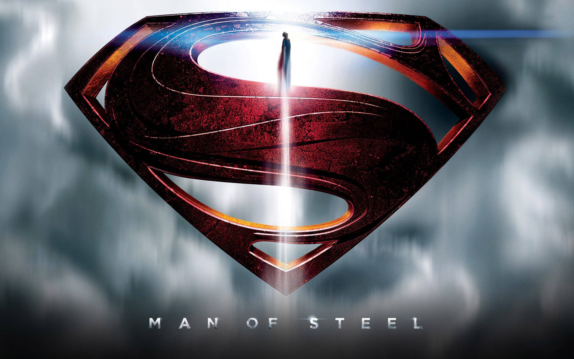 Man Of Steel Superman Logo Background