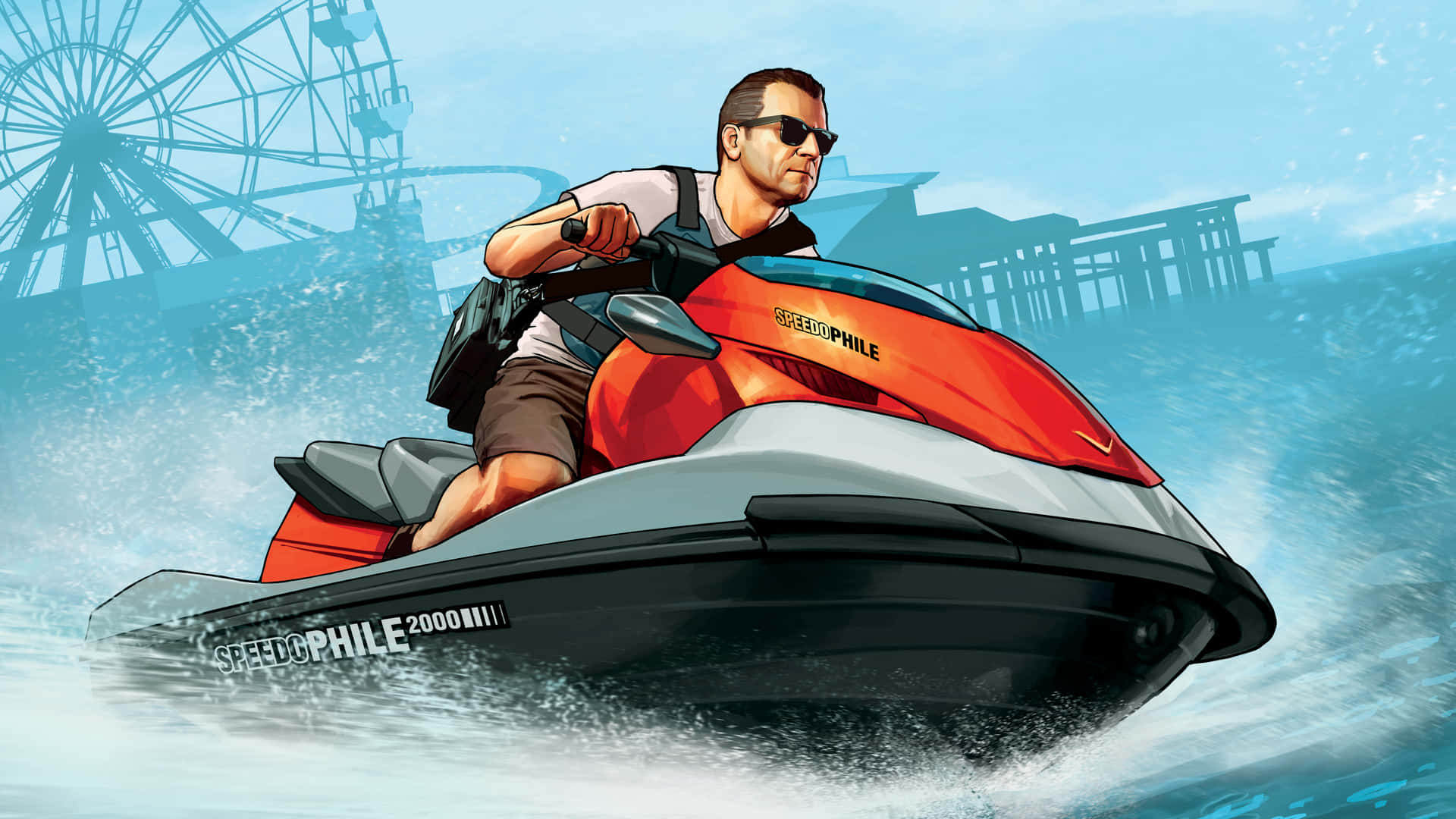 Man On Jet Ski Gta 5 1920x1080