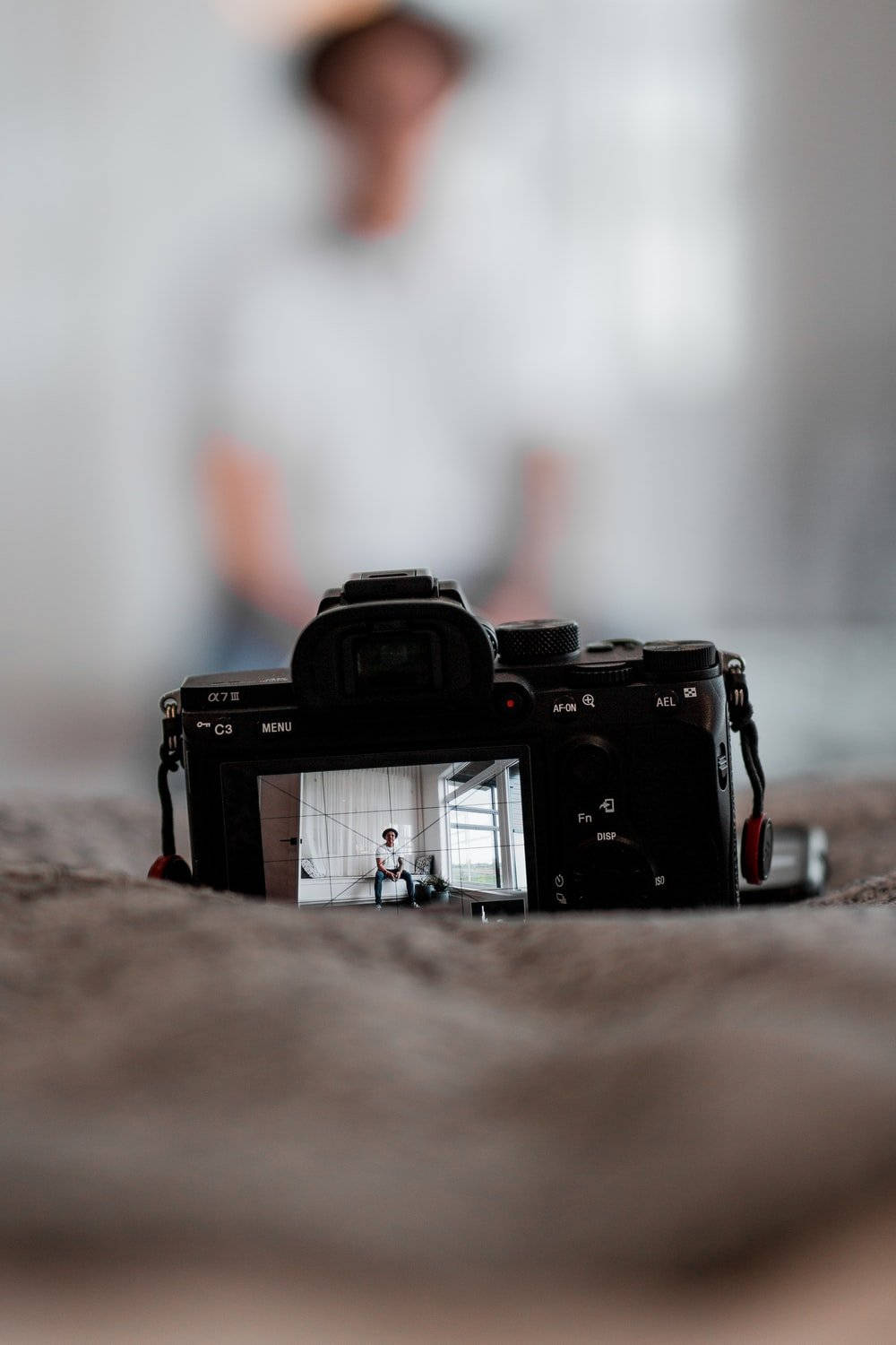 Man Recording Himself Content Creation