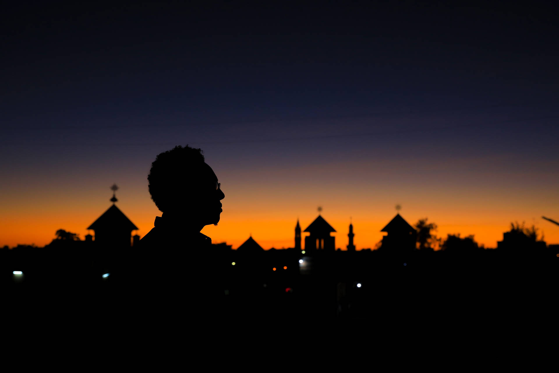 Man Shadow In Eritrea Background