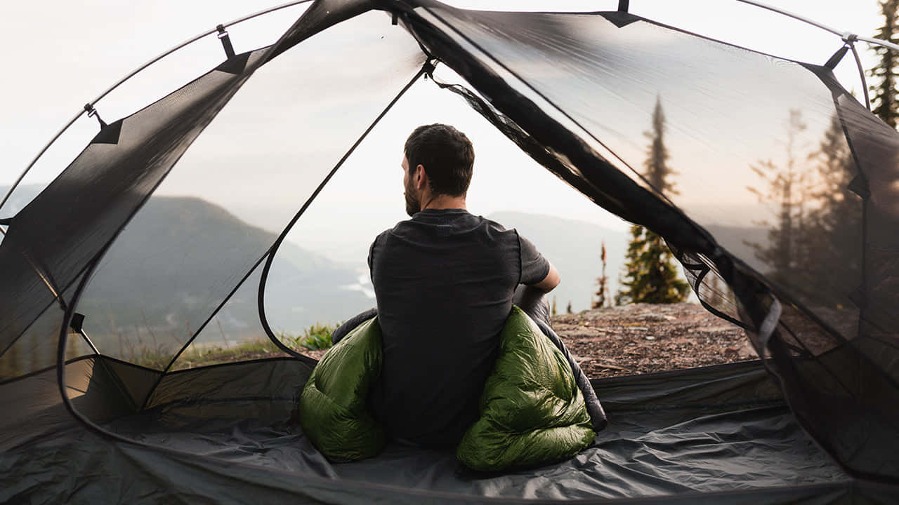 Man Transparent Tent Background