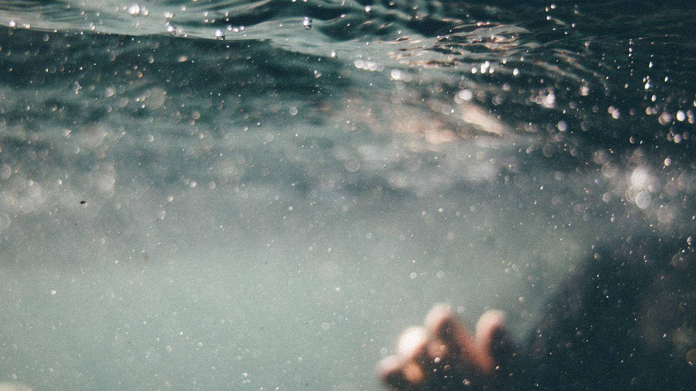 Man Under The Water Aesthetic Background