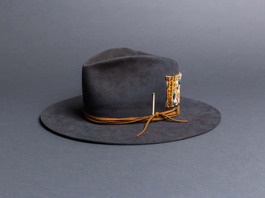 Man Wearing Fedora Hat Background