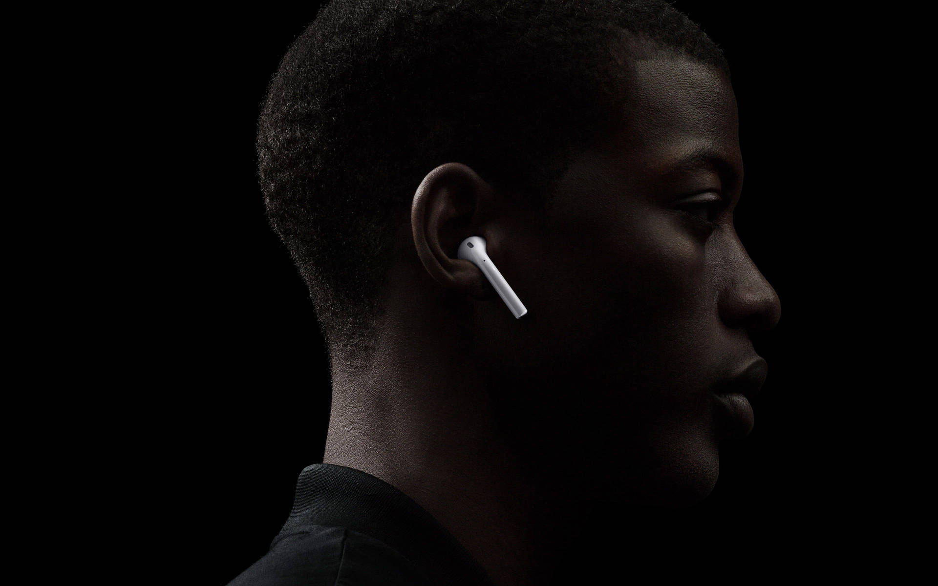 Man With Apple Airpods Background