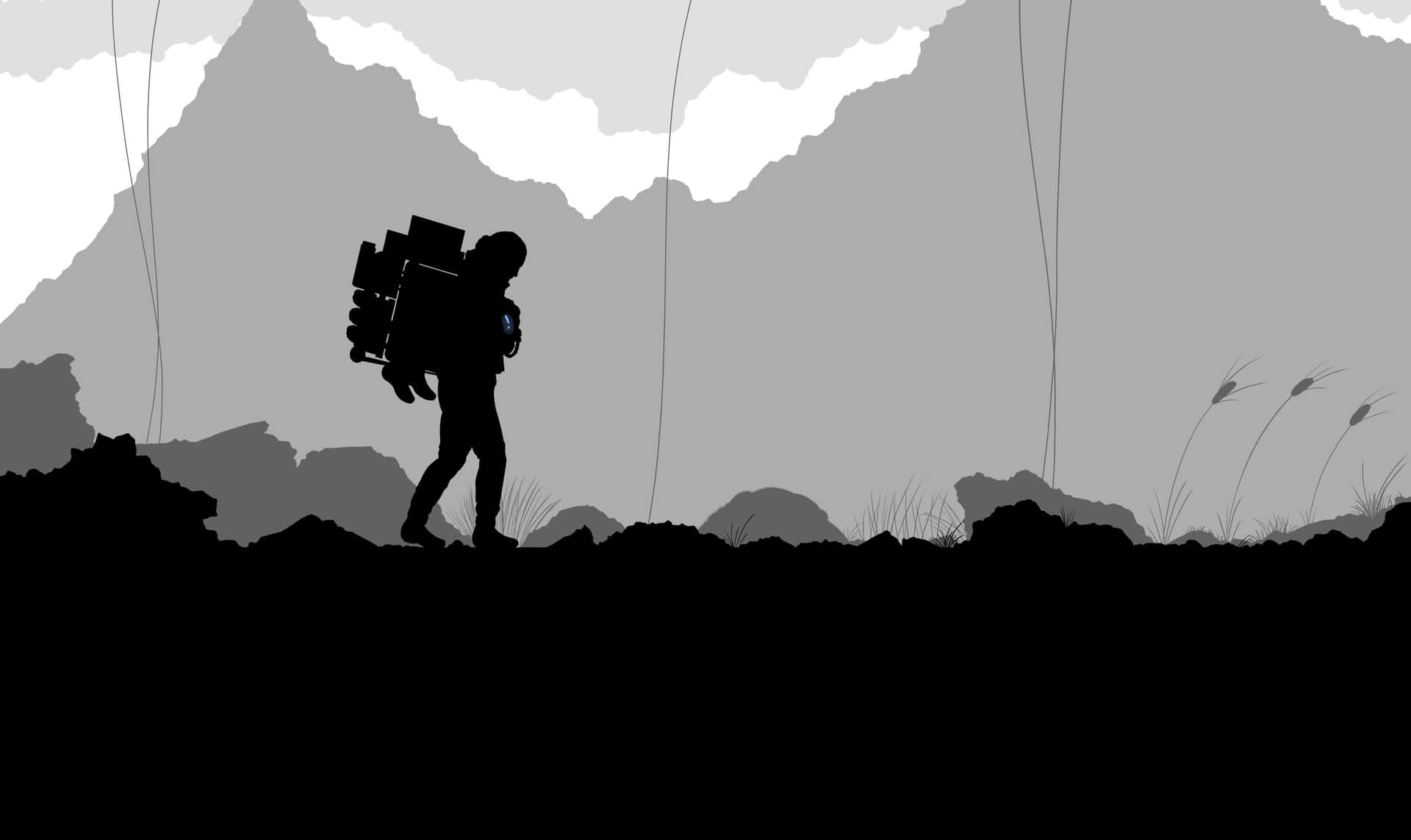 Man With Backpack Death Stranding Pc Background