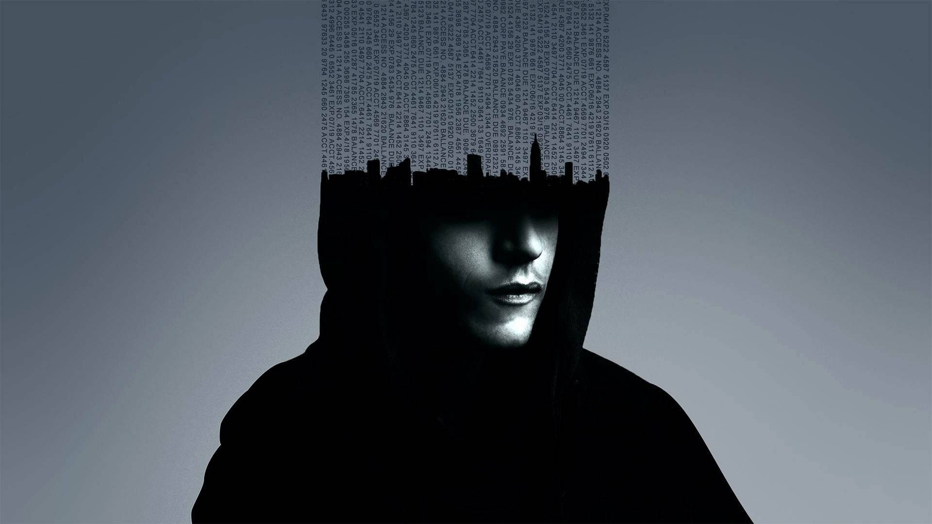 Man With Hacker Code Full Hd Background