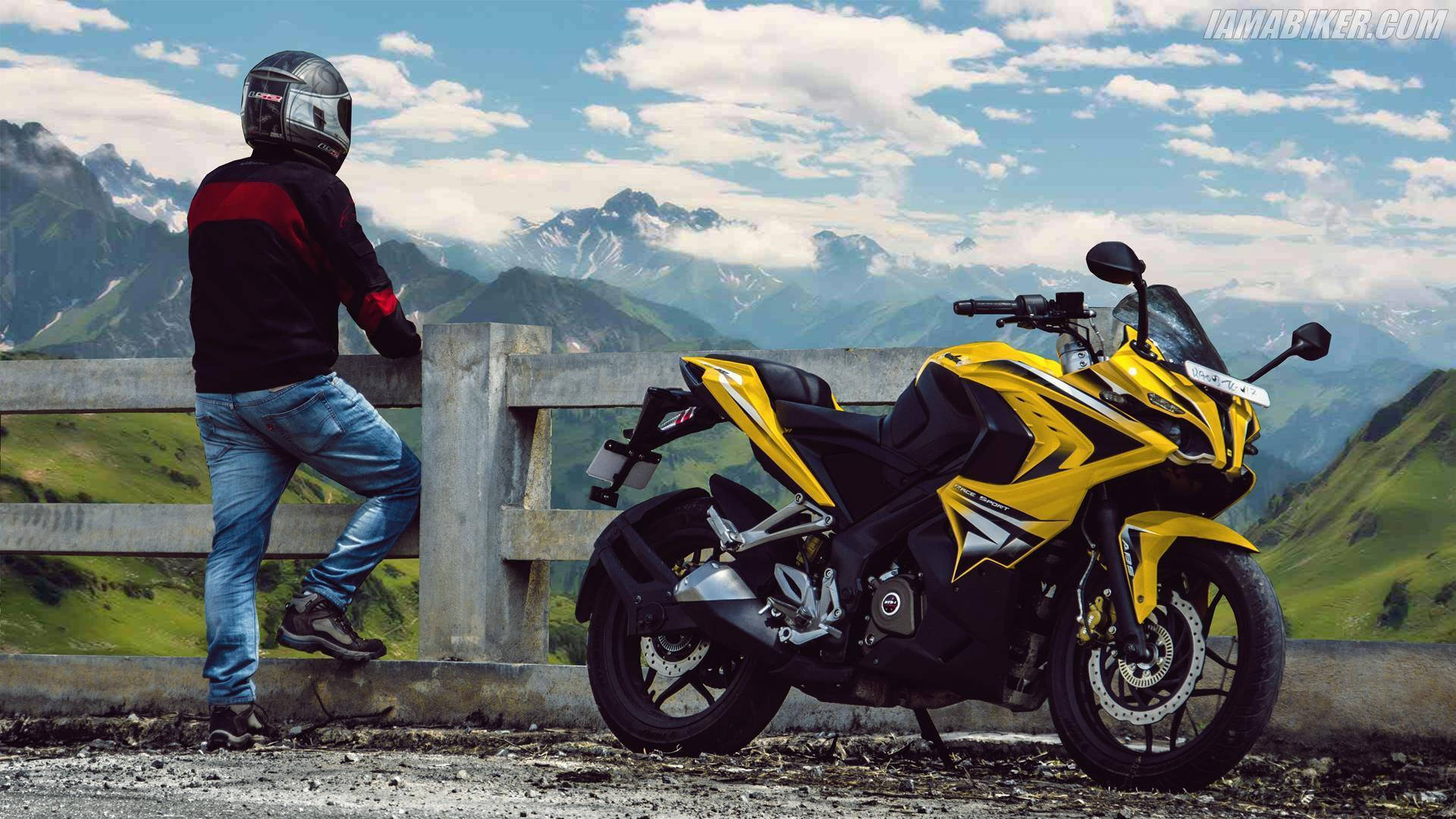 Man With Yellow Pulsar Rs200