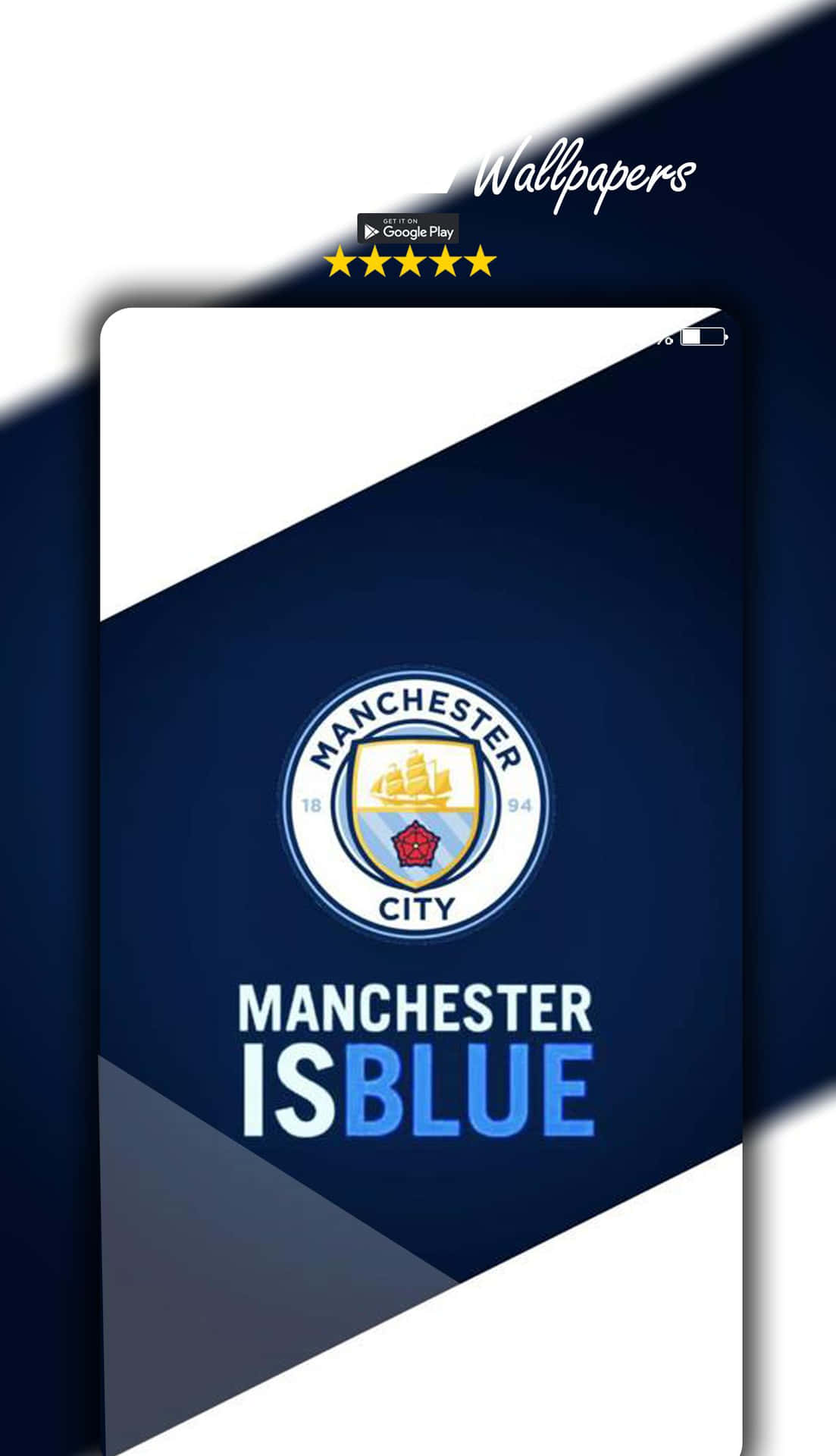 Manchester City Iphone With Paper Background