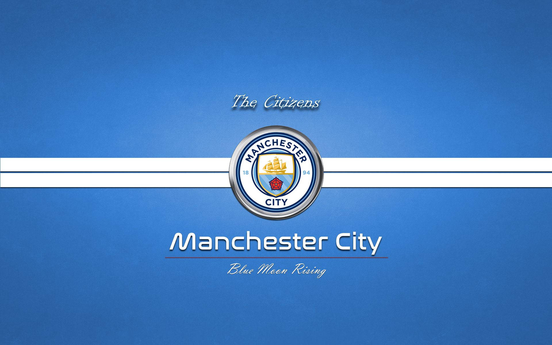 Manchester City Logo Blue Moon Rising Background