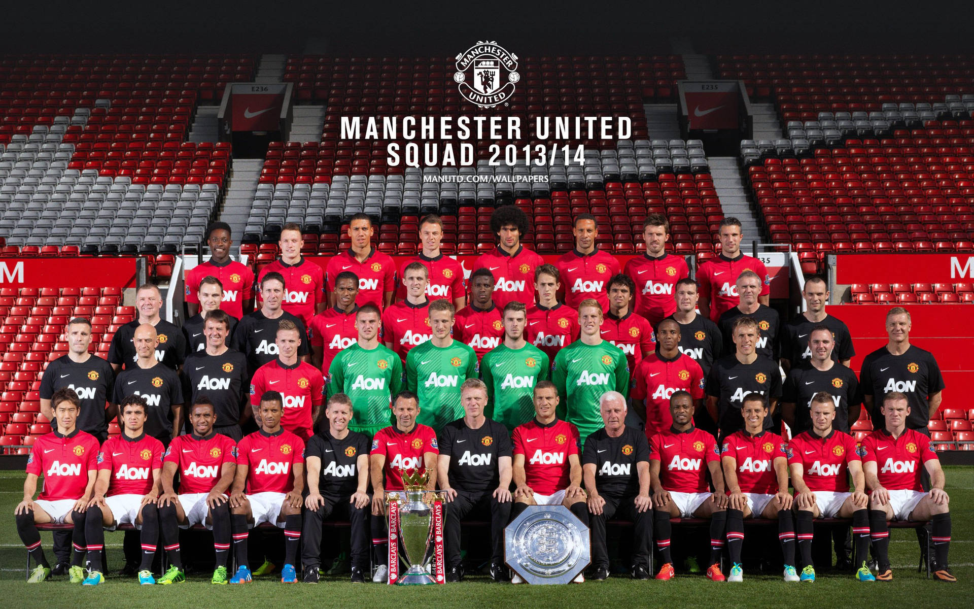Manchester United 2013-2014 Squad Background