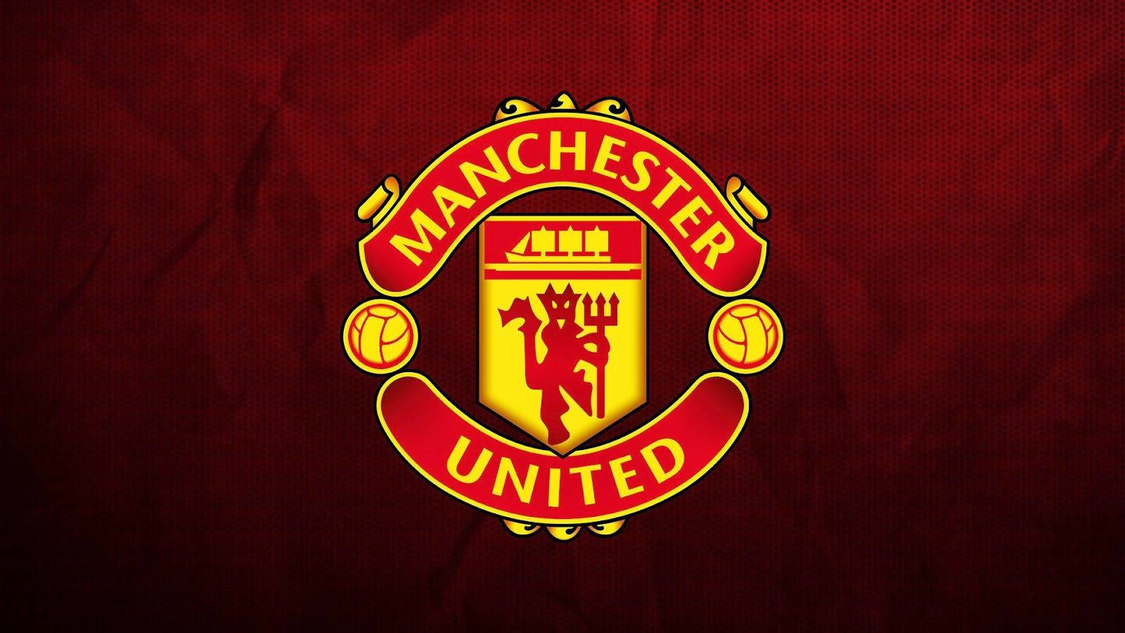 Manchester United Badge Widescreen Background