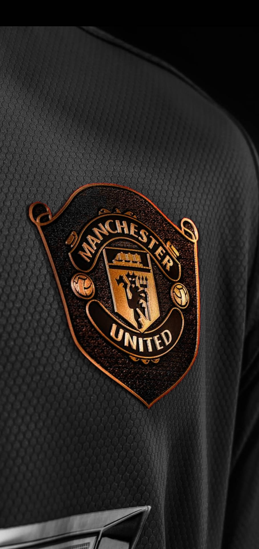 Manchester United Black And Gold Iphone Background