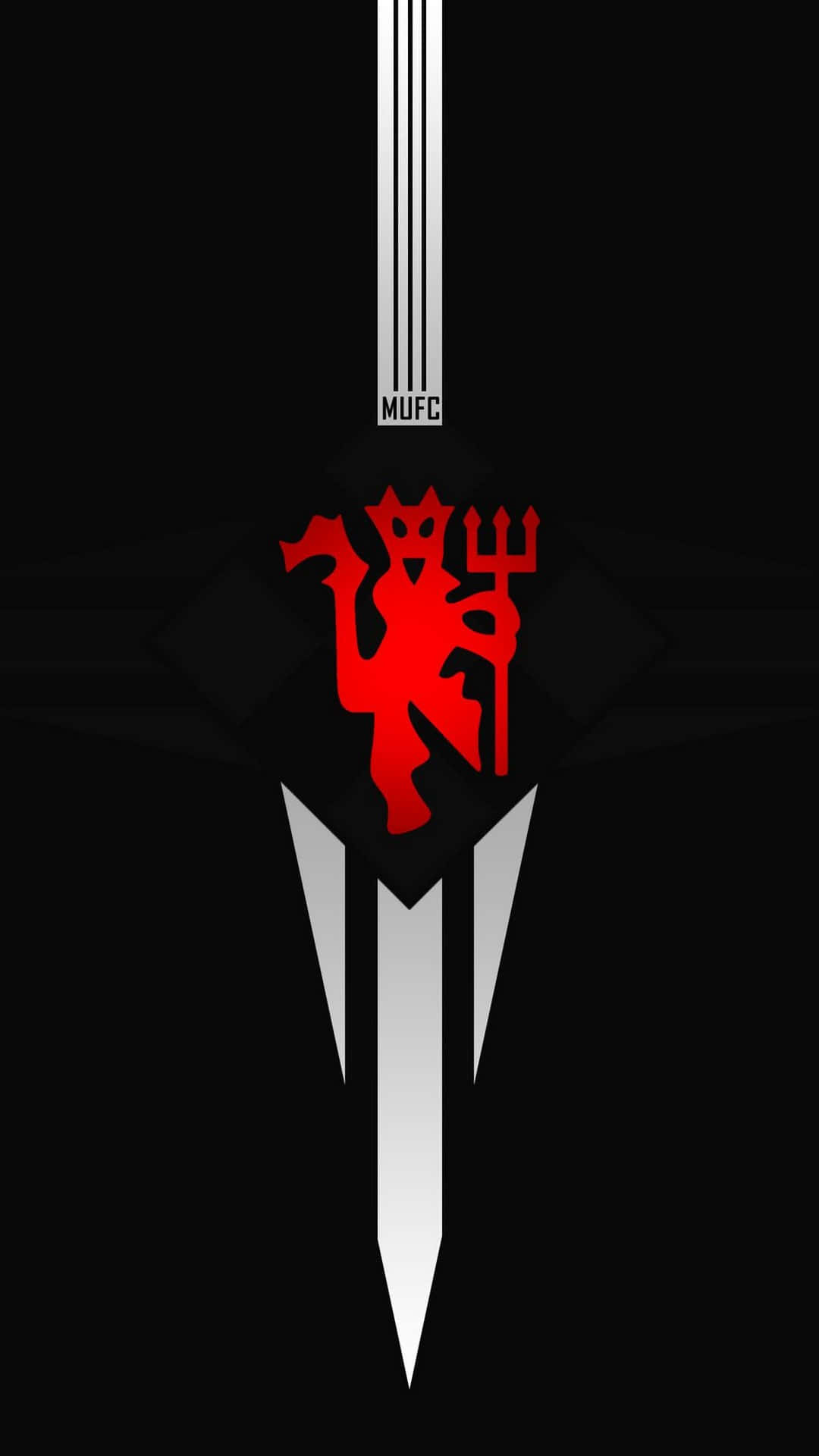 Manchester United Iphone Black And Red Background