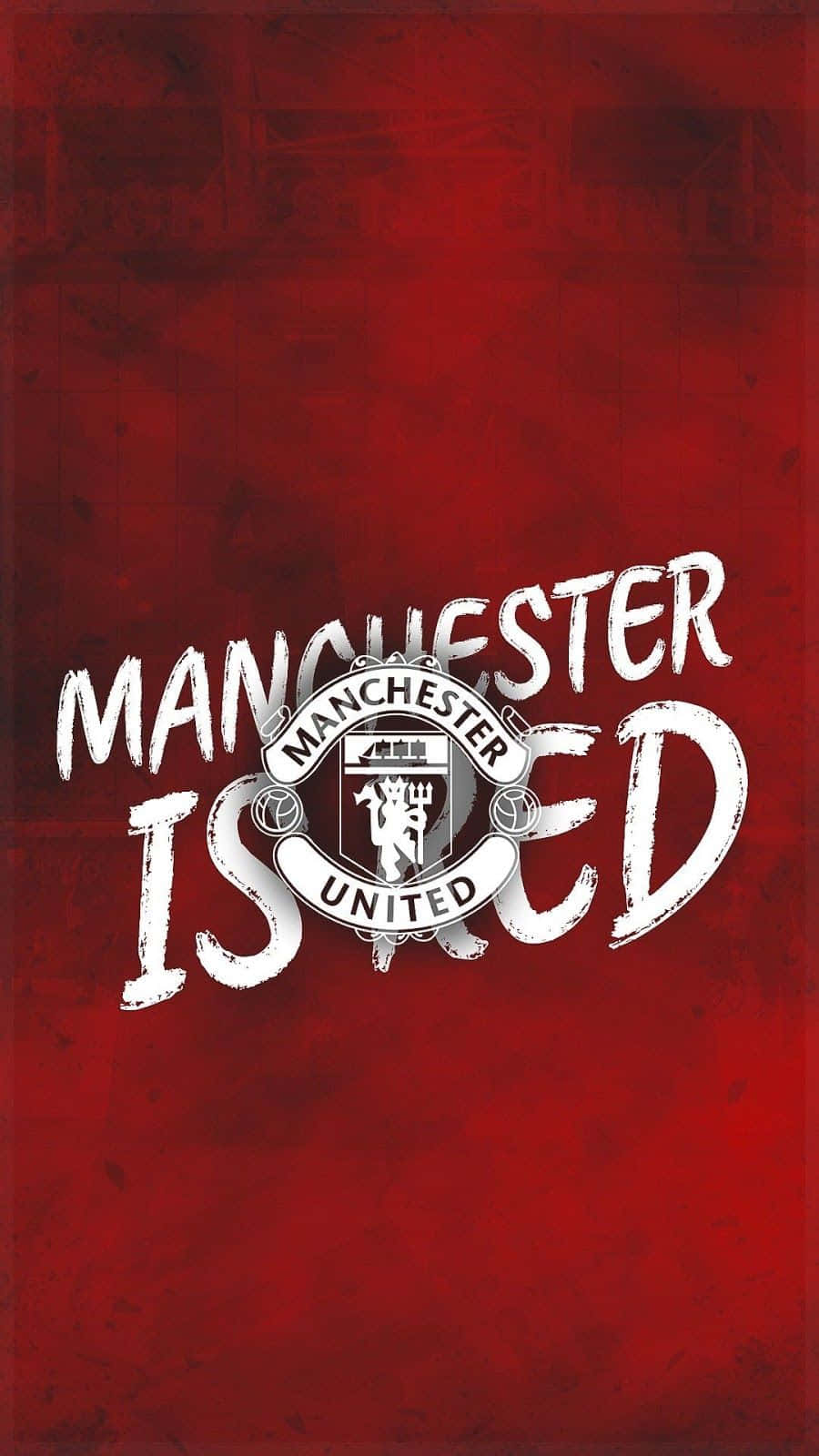 Manchester United Iphone Manchester Is Red Background