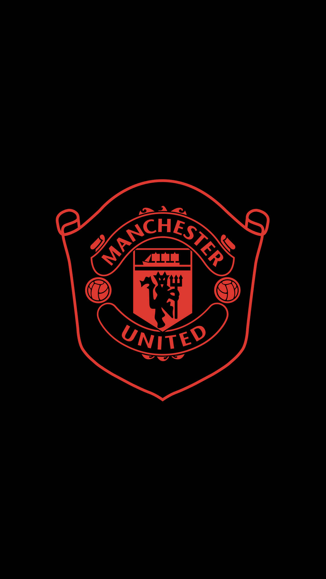 Manchester United Logo Badge Background