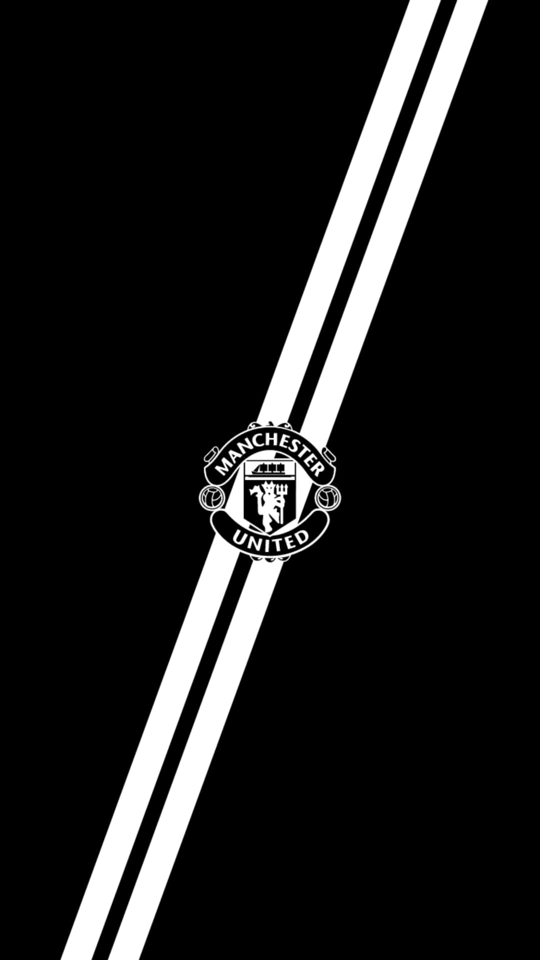 Manchester United Logo On An Iphone Background