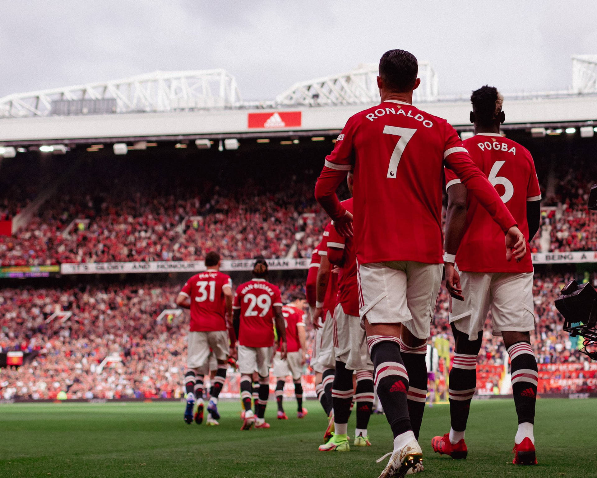 Manchester United Players Field Photo Background