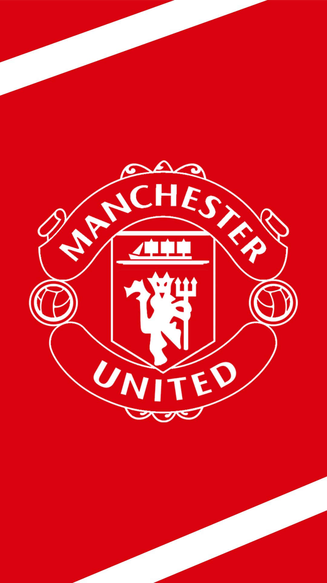 Manchester United Supporters Can Stay Connected With The Latest News And Videos Using Their Manchester United Branded Iphone Background