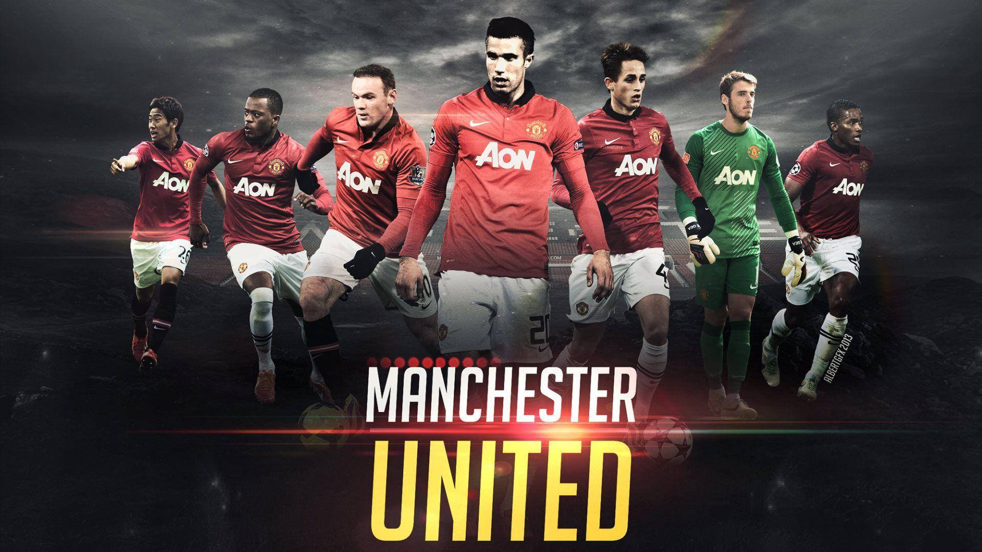 Manchester United Team Players Background