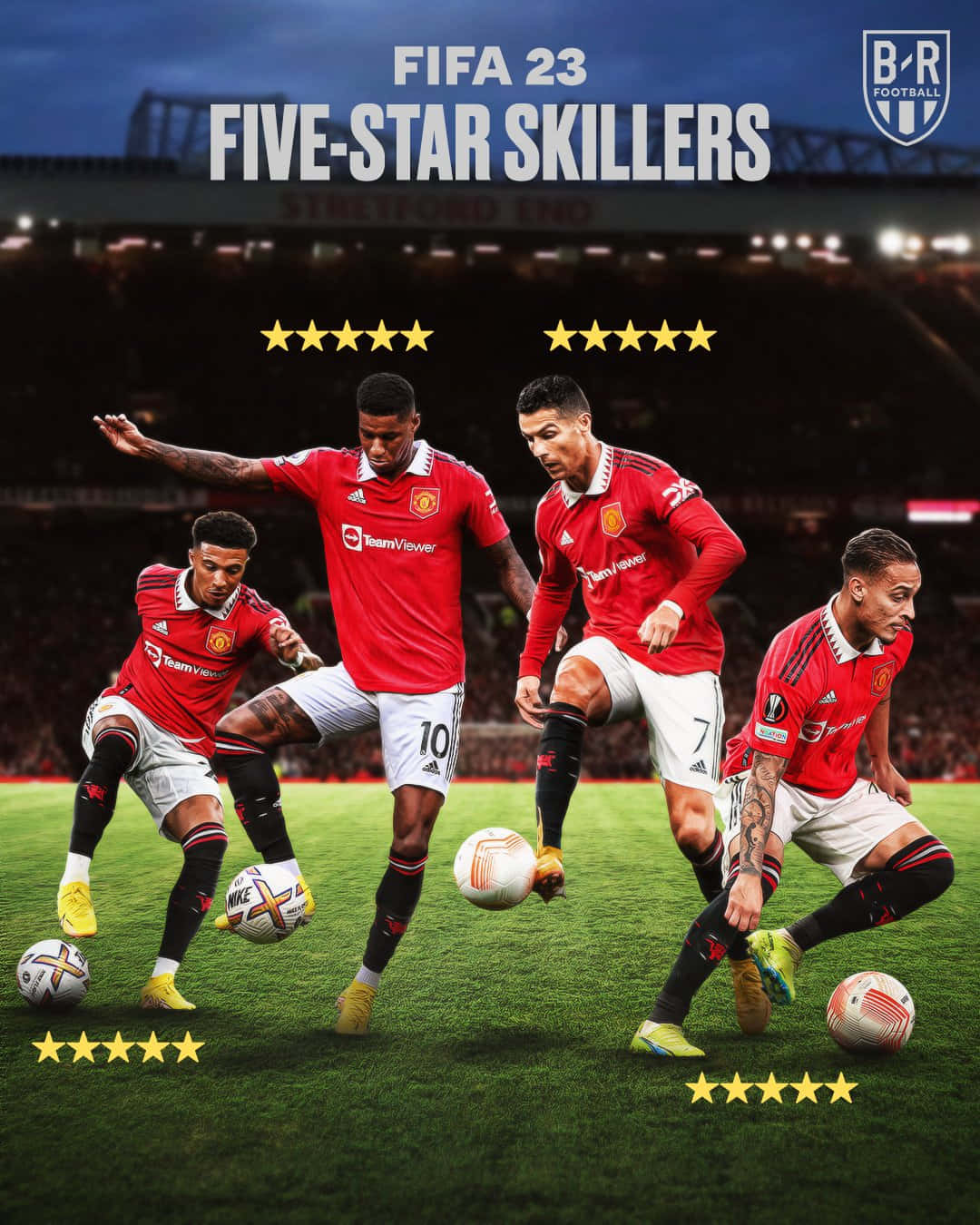 Manchester United Team Skillers Background