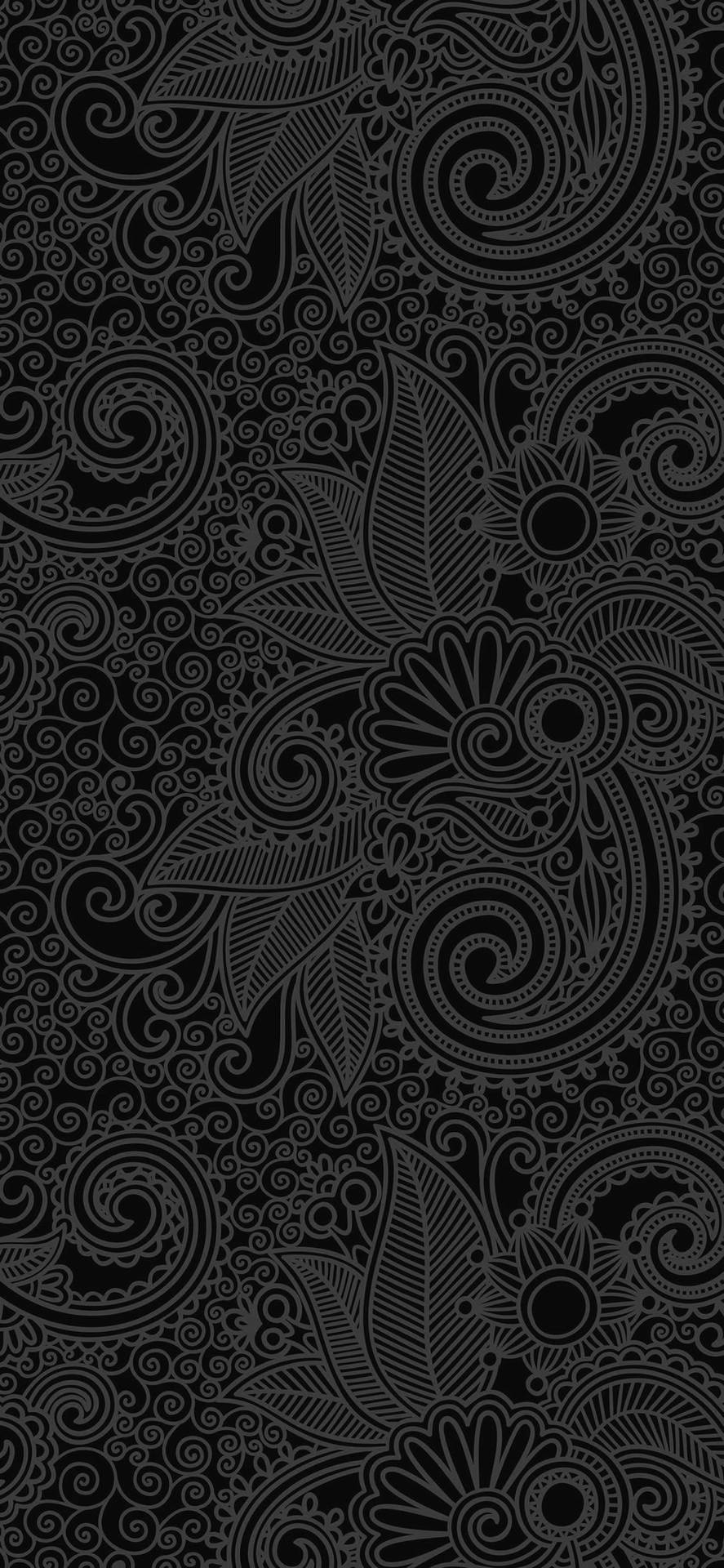 Mandala Dark Floral Background