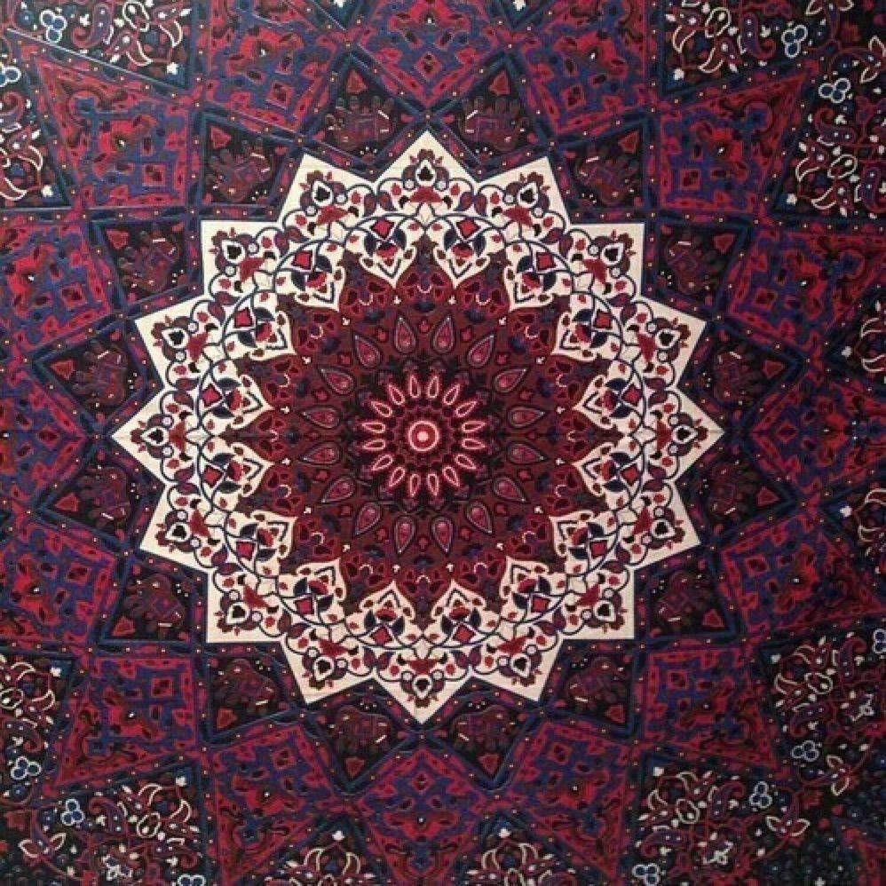 Mandala Red Art Background