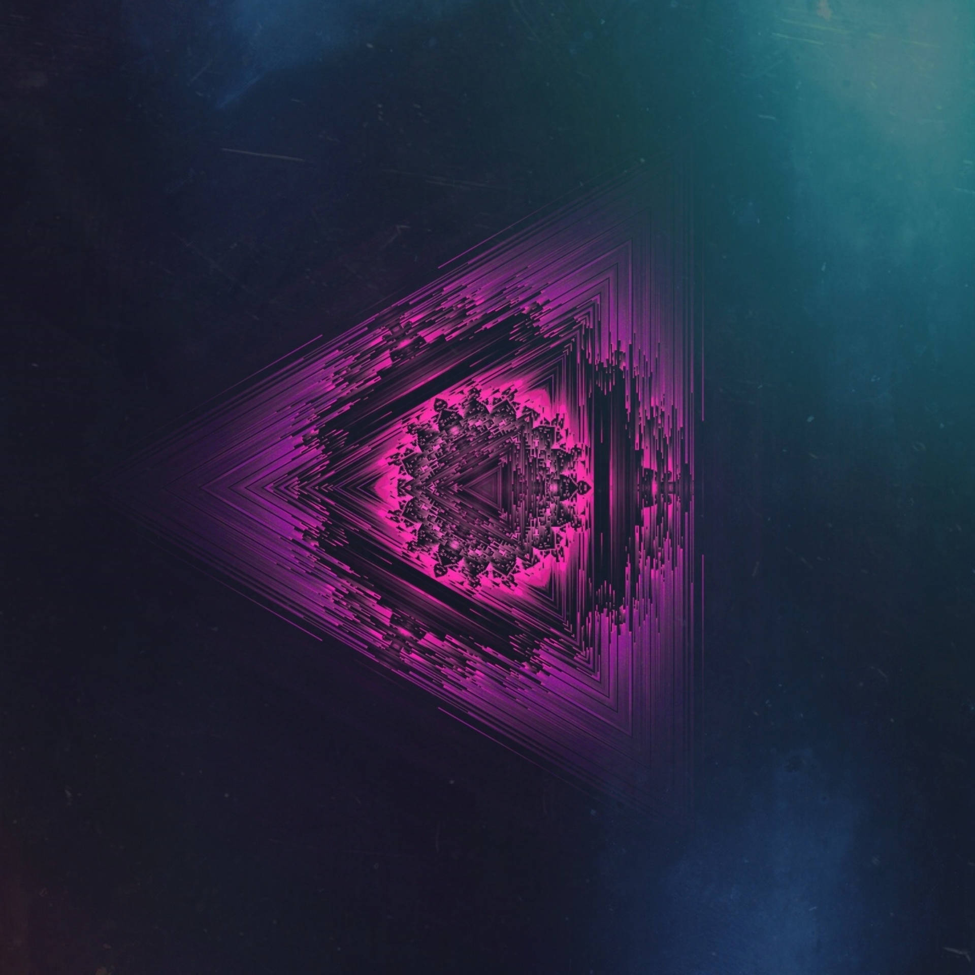 Mandala Violet Glitch Background