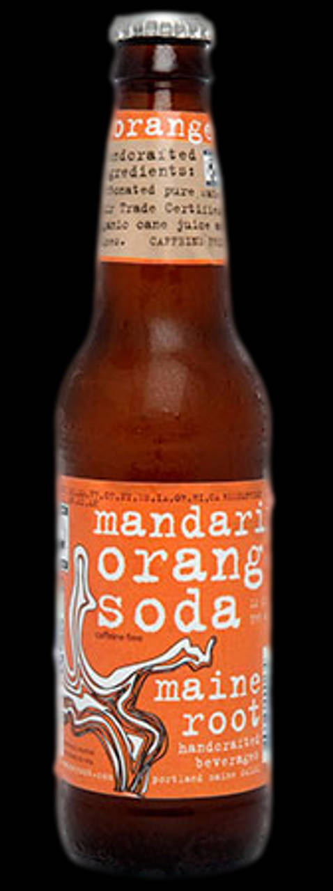 Mandarin Orange Soda Maine Root Drink Background