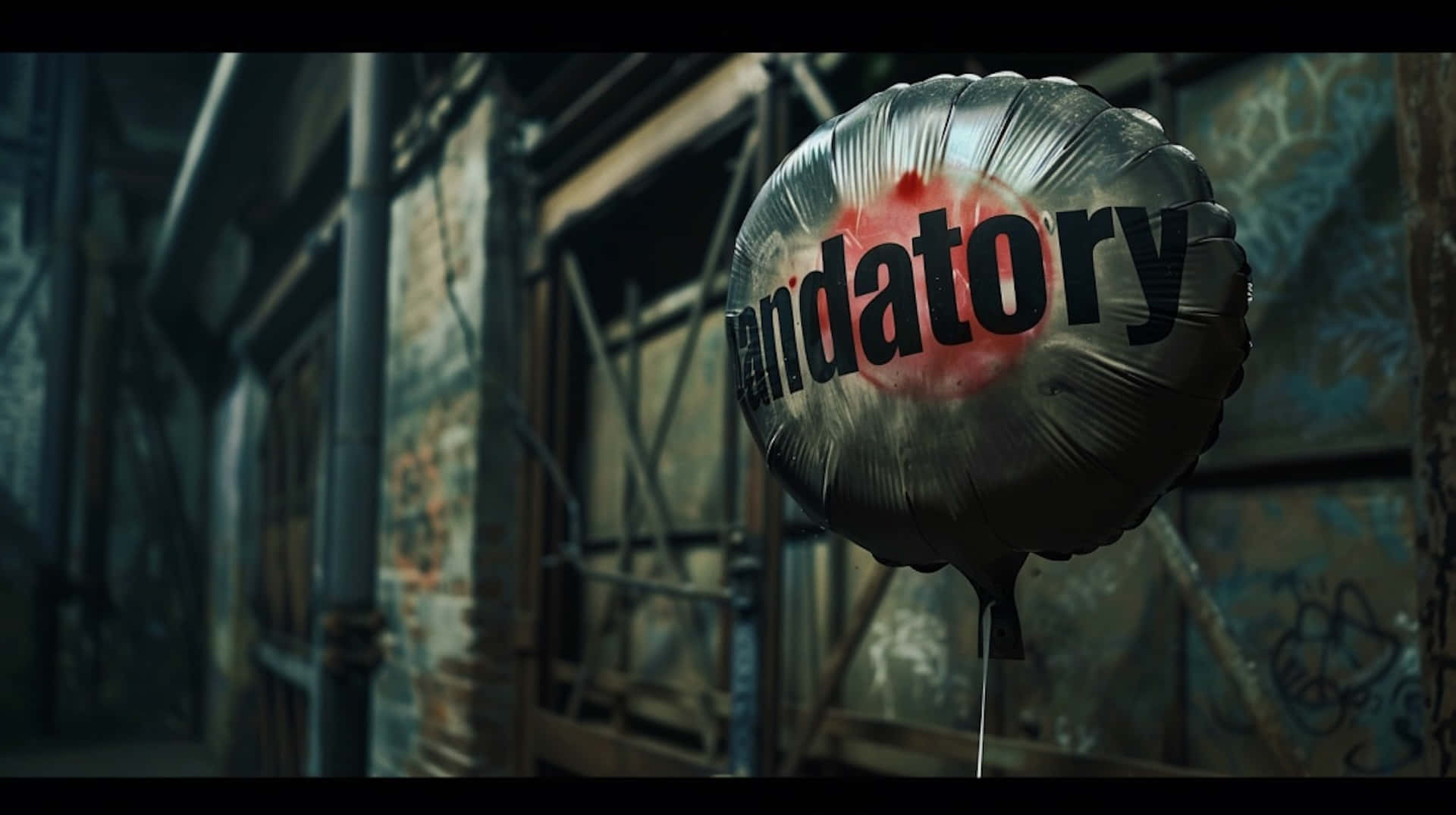 Mandatory Balloonin Alleyway Background