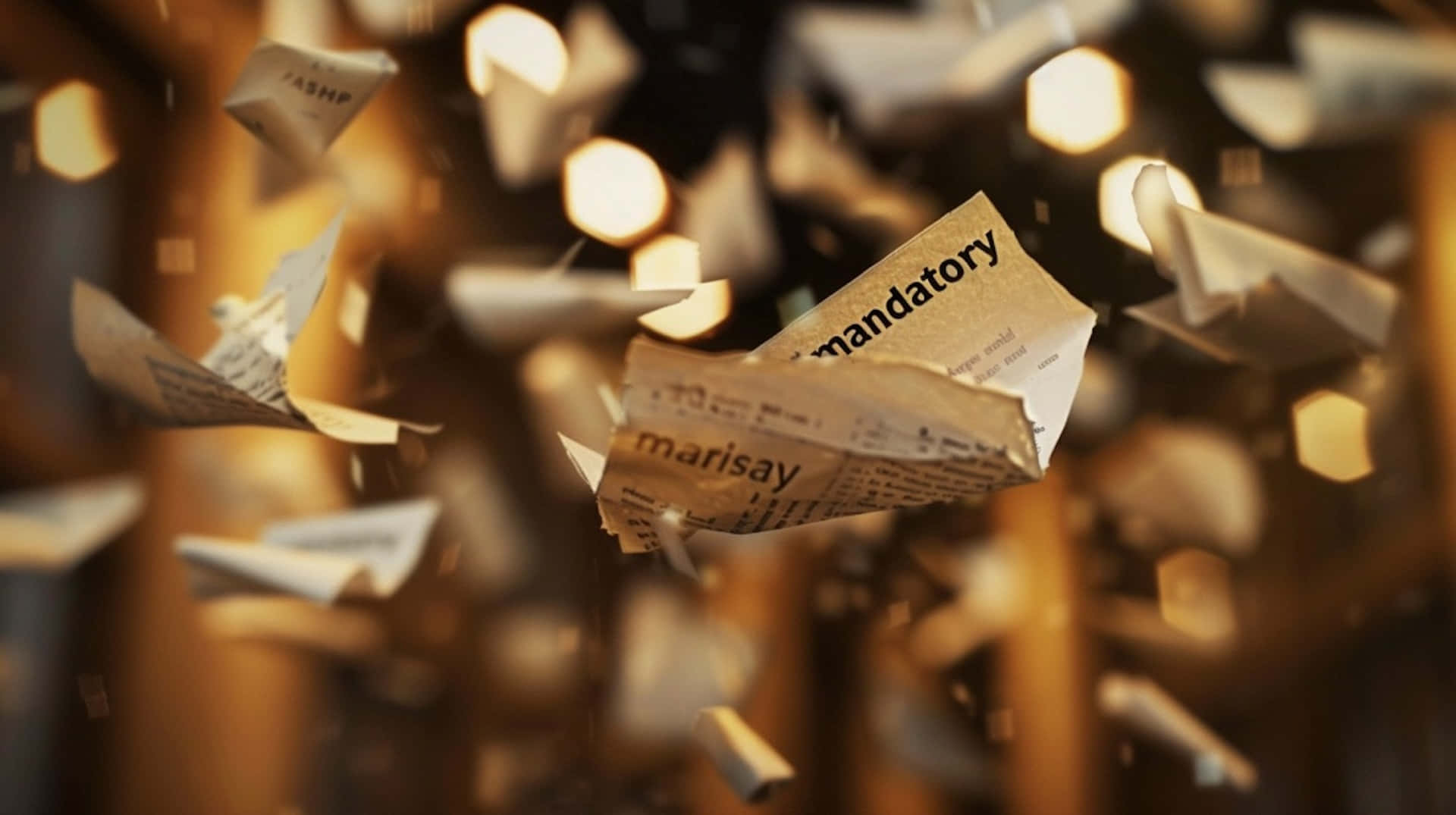 Mandatory Paper Fragments Floating