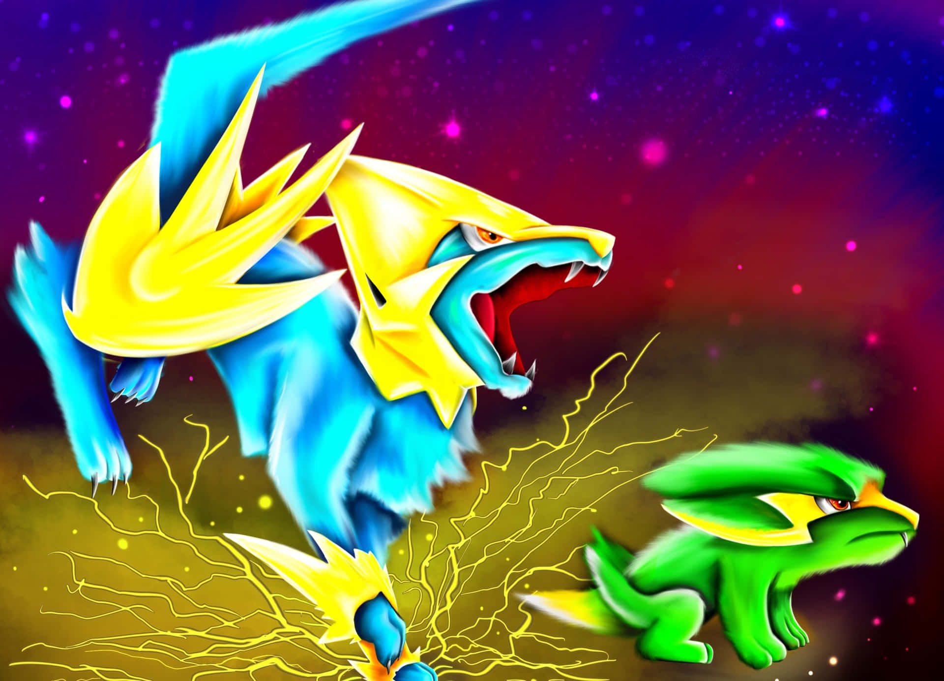 Manectric And Electrike Background