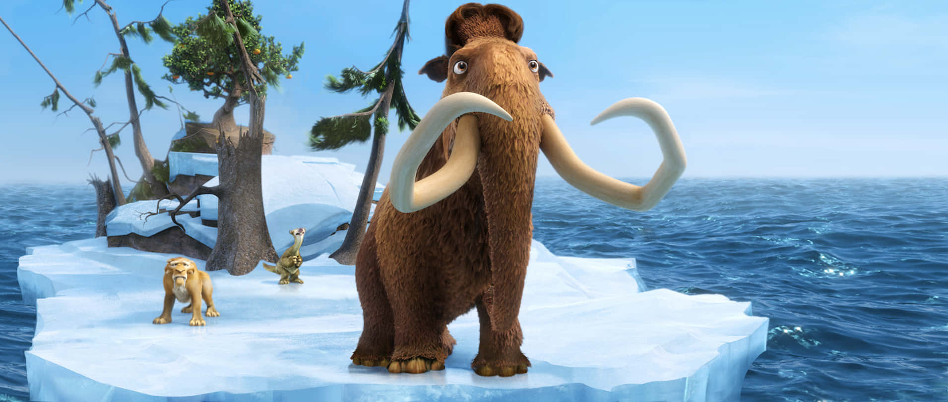 Manfred On Ice From Ice Age: Continental Drift Background