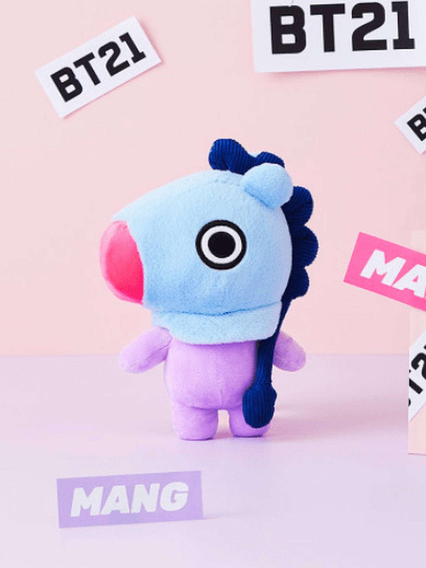 Mang Bt21 Stuffed Toy Background