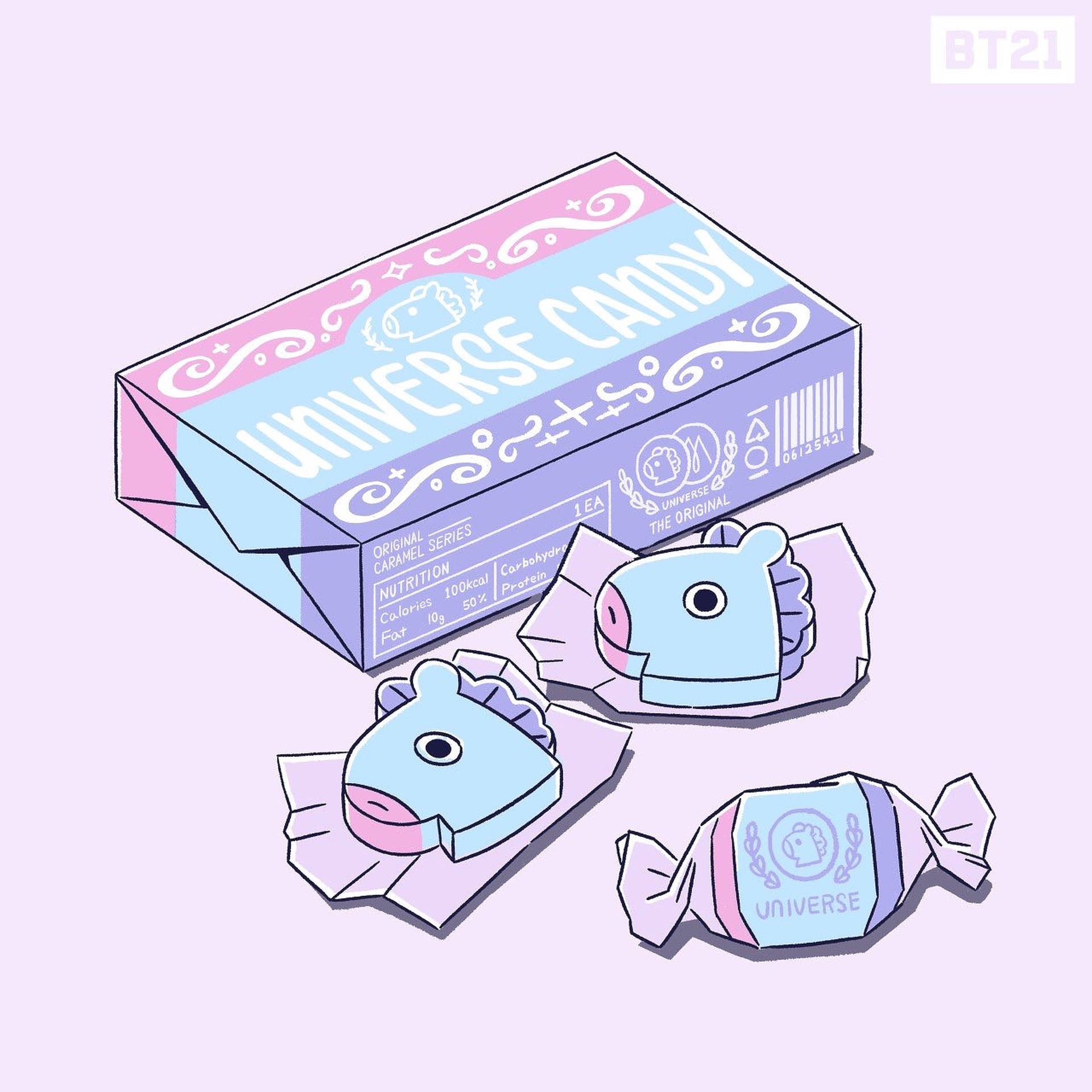 Mang Bt21 Universe Candy Background