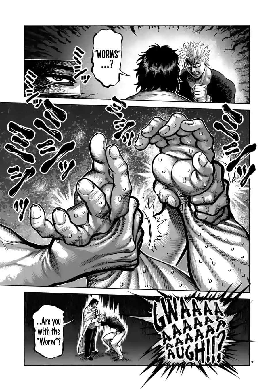 Manga Panel Of Ohma Tokita Fighting Background