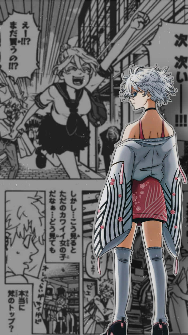 Manga Style Character Art Background