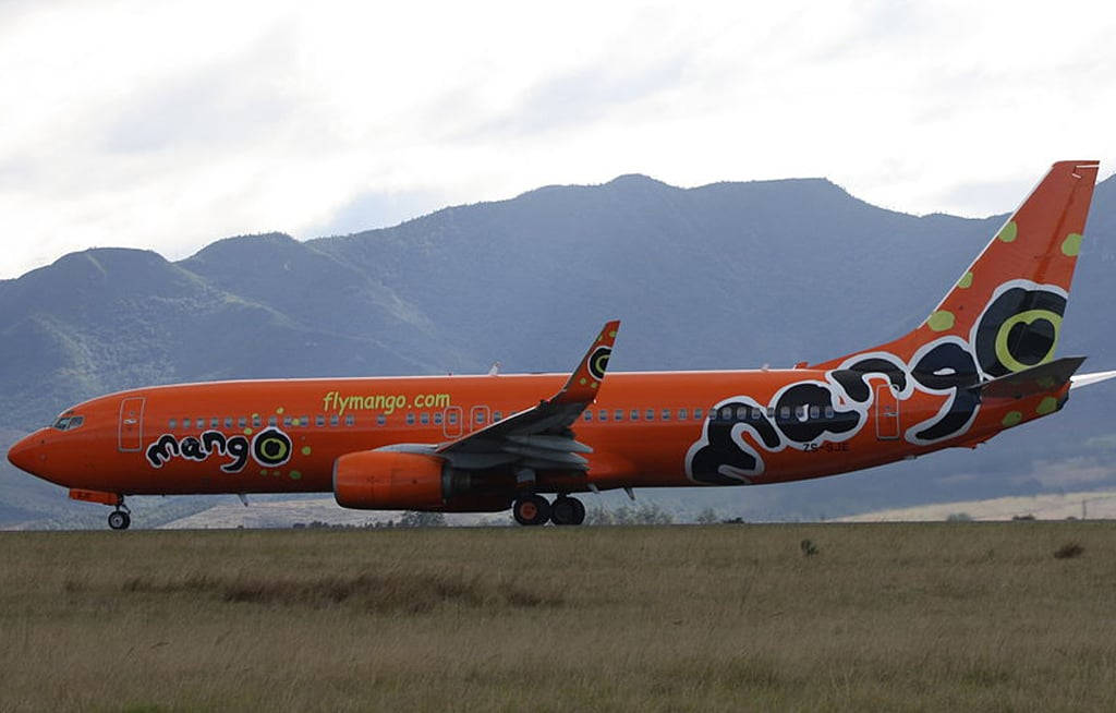 Mango Airlines Airplane Side View