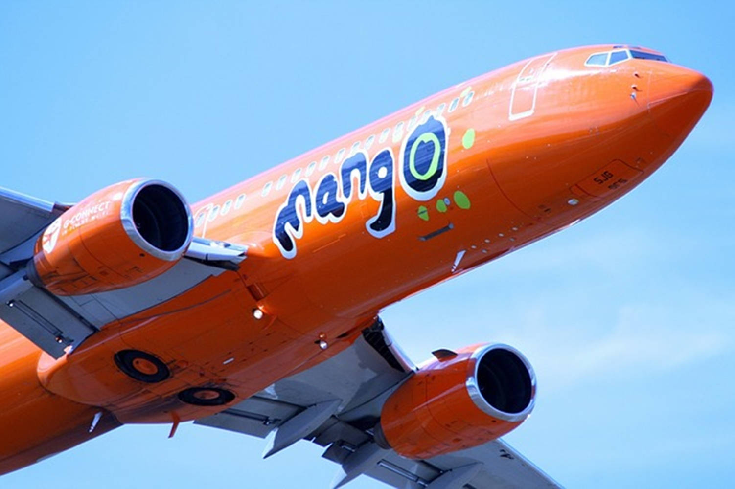 Mango Airlines Logo On Aircraft